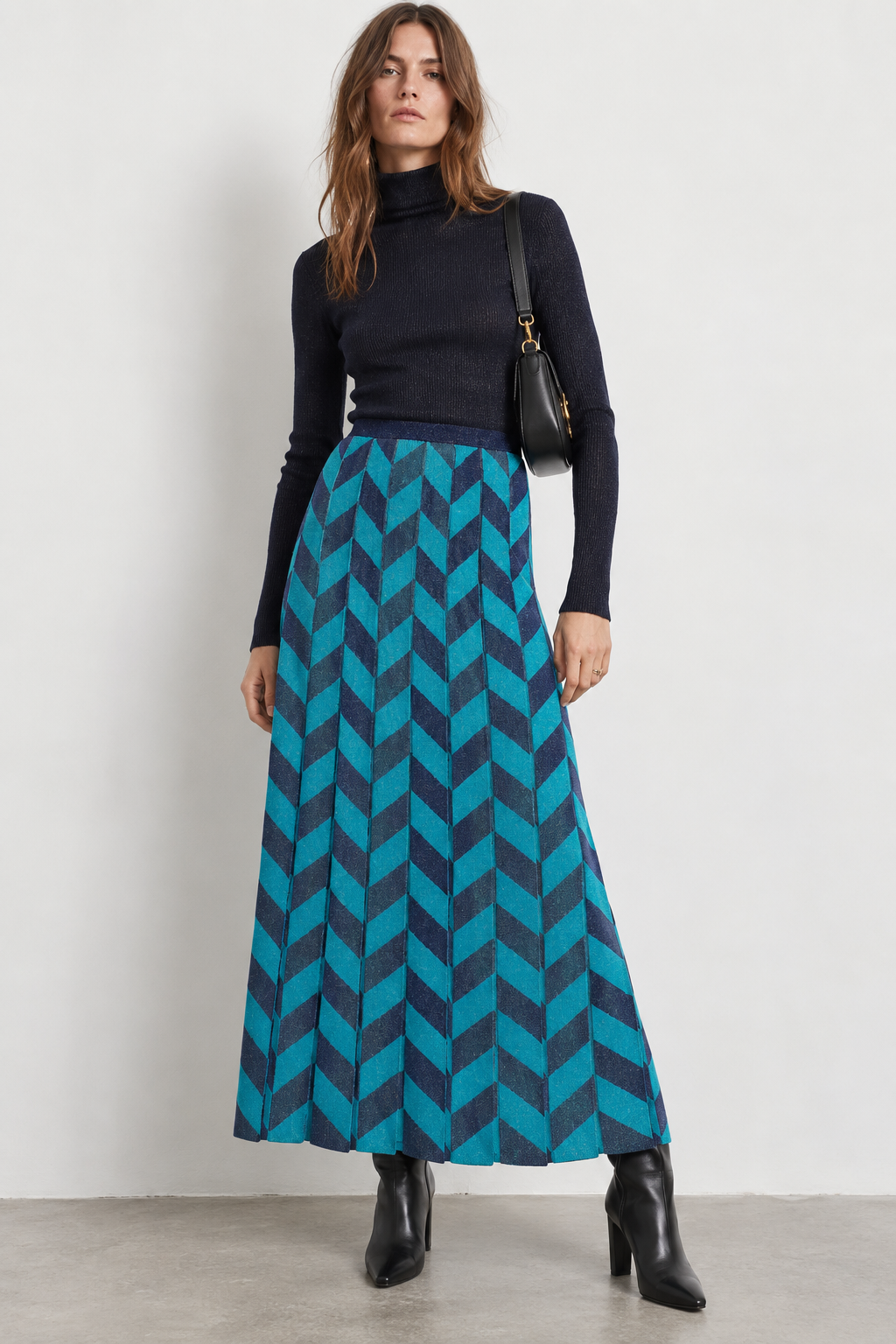 Gucci Lurex Blue Skirt