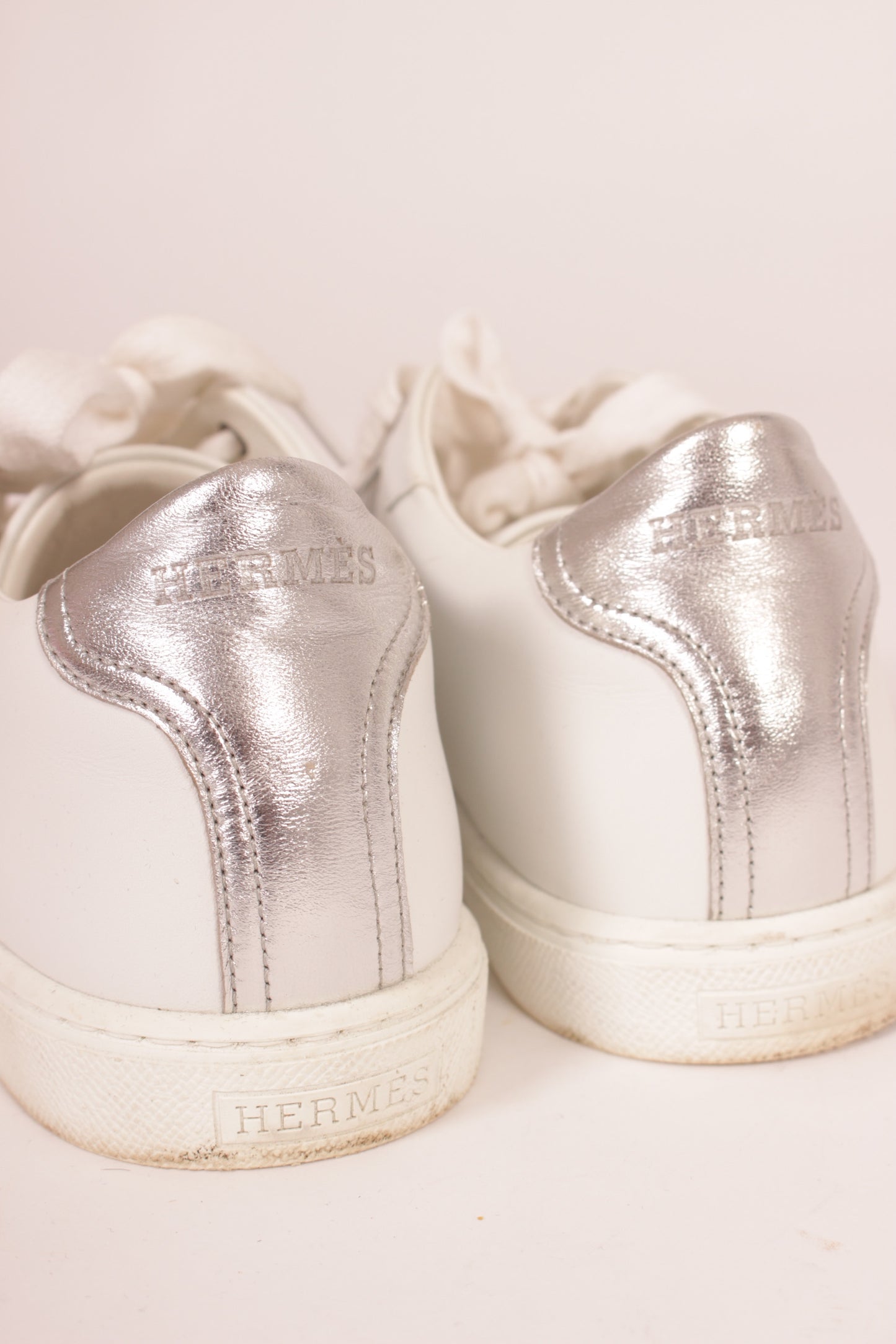 Hermes Silver H Trainers