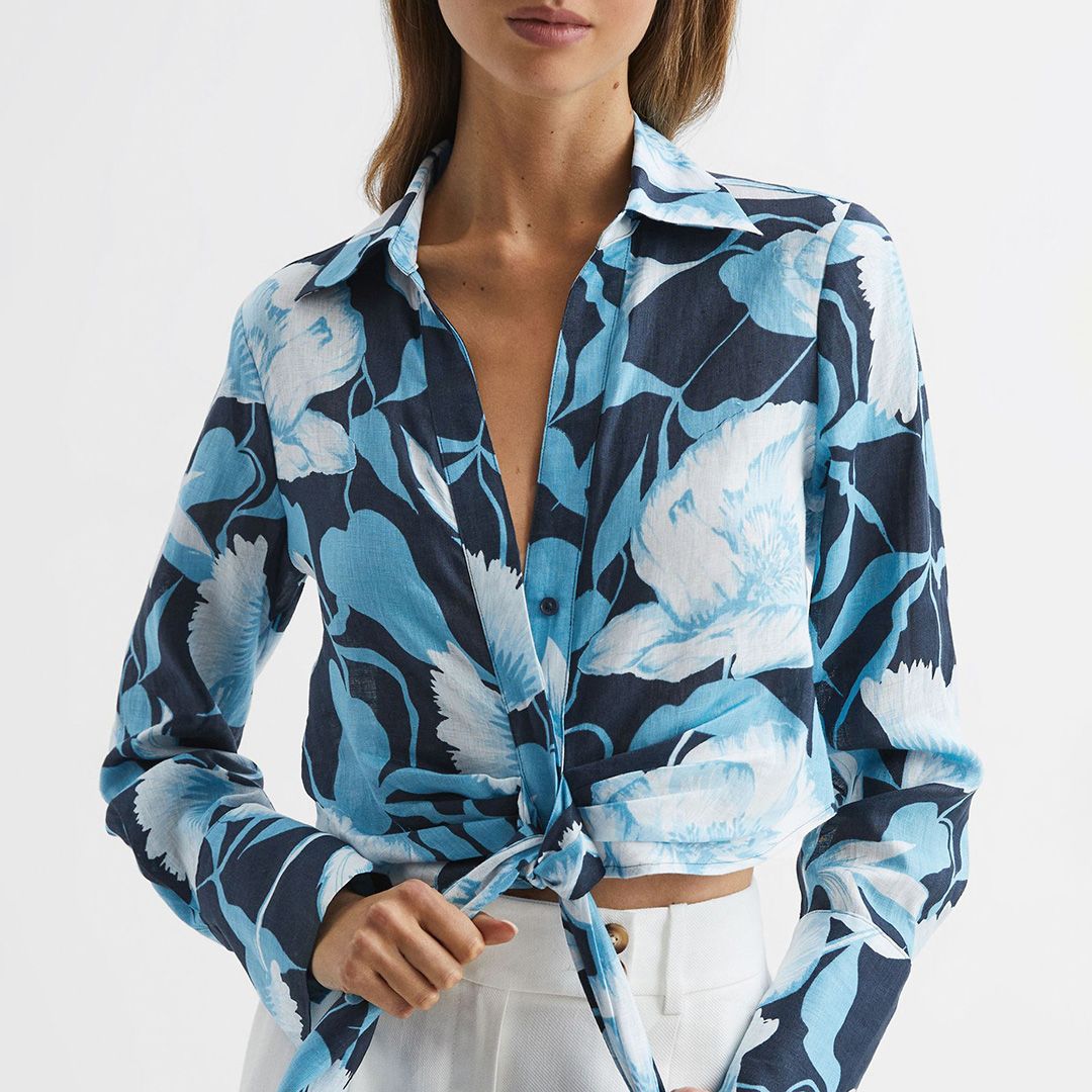 Reiss Sky Linen Shirt