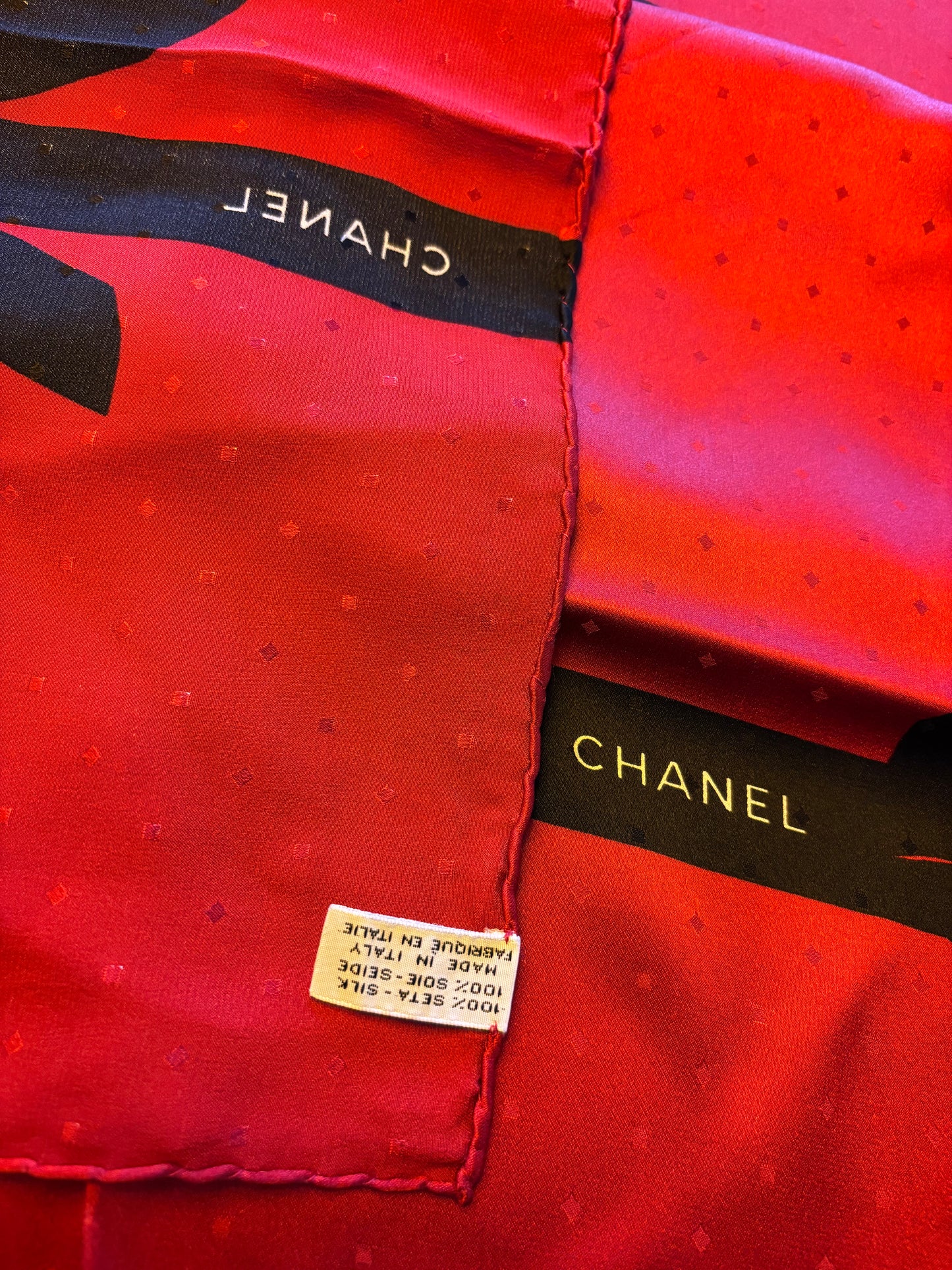 Chanel Vintage Silk Scarf