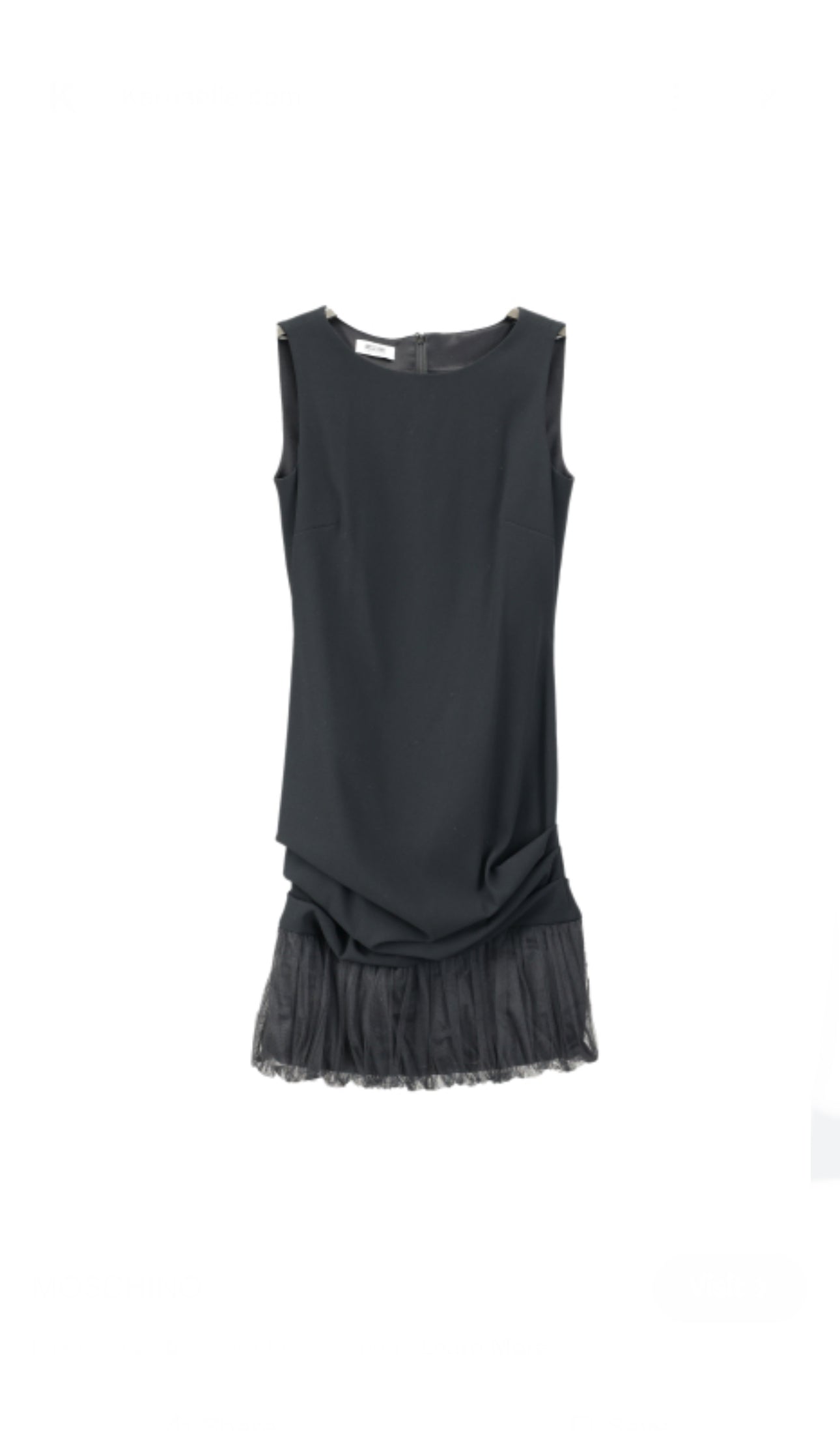 Moschino Cheap and Chic Black Bubble Hem Dress