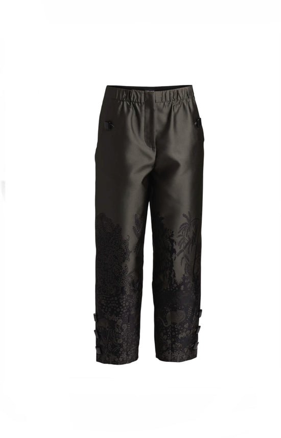 Armani Jacquard Button Cuff Pants