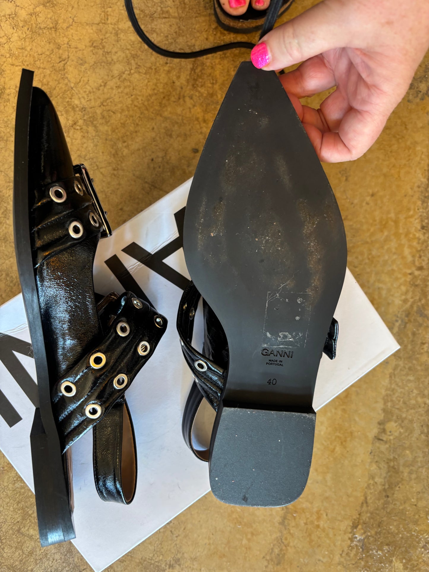 Ganni Sling Back Shoes