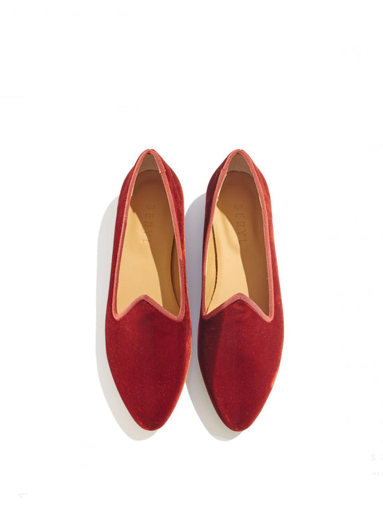 Le Monde Beryl Velvet Slipper Shoes