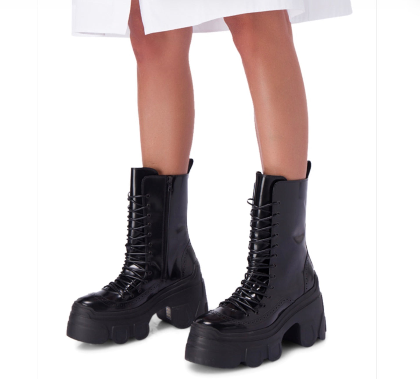 Simone Rocha Track Sole Lace Up Boots