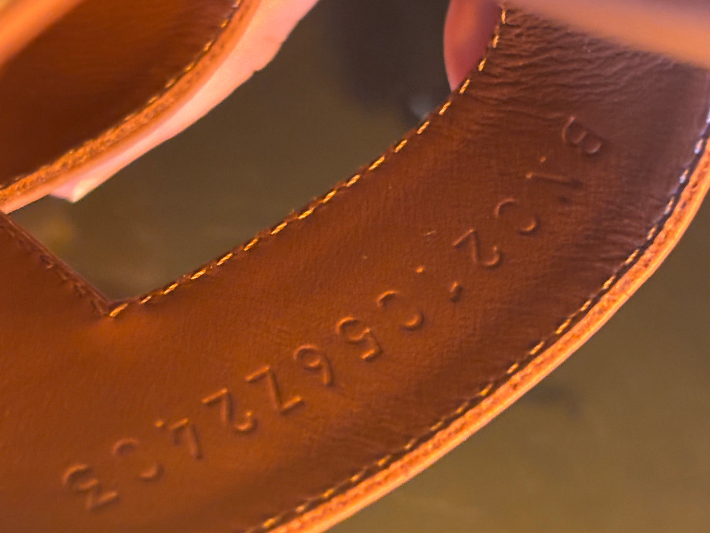 Hermes Oran Tan Sandals