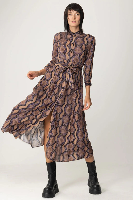 Pinko Snakeskin Print Dress
