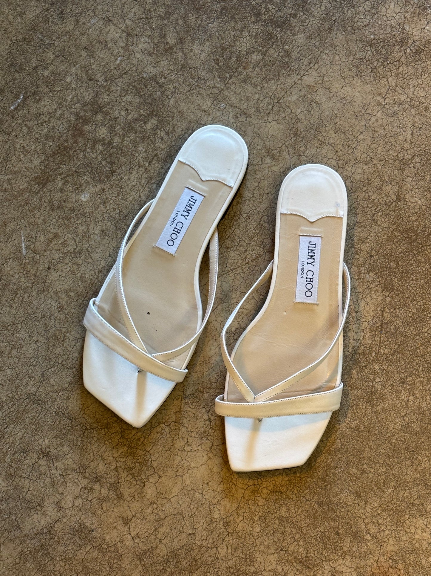 Jimmy Choo Ecru Sandals