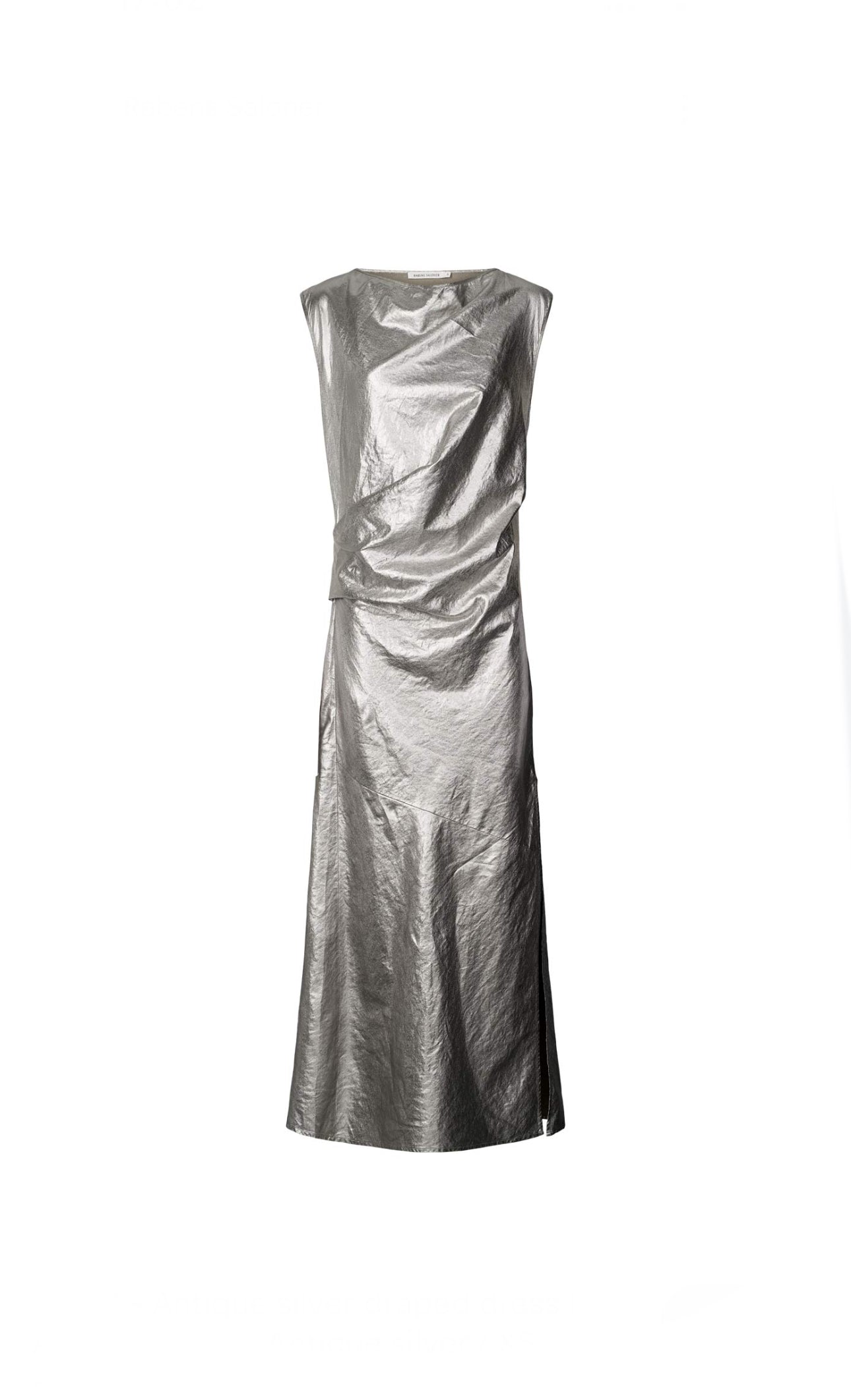 Rabens Saloner Silver Dress - nwt