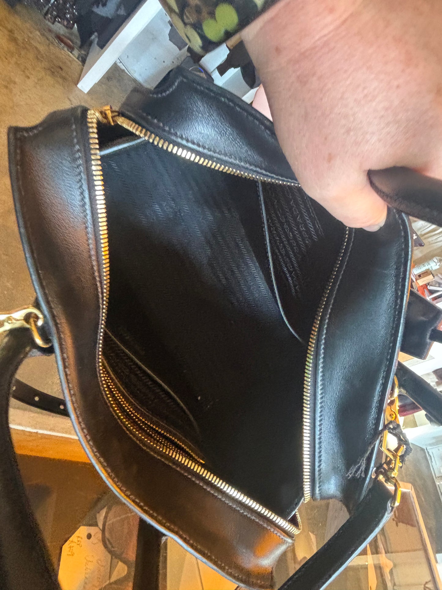 Prada Esplanade Black Tote Bag