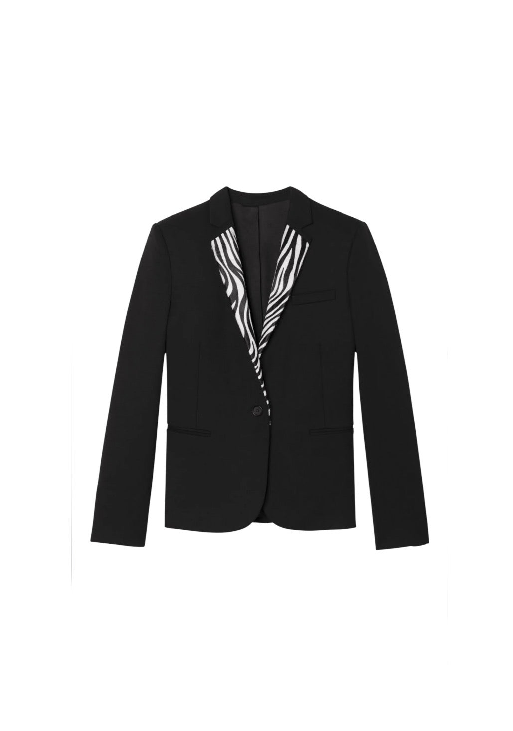 Kooples Zebra Trim Blazer