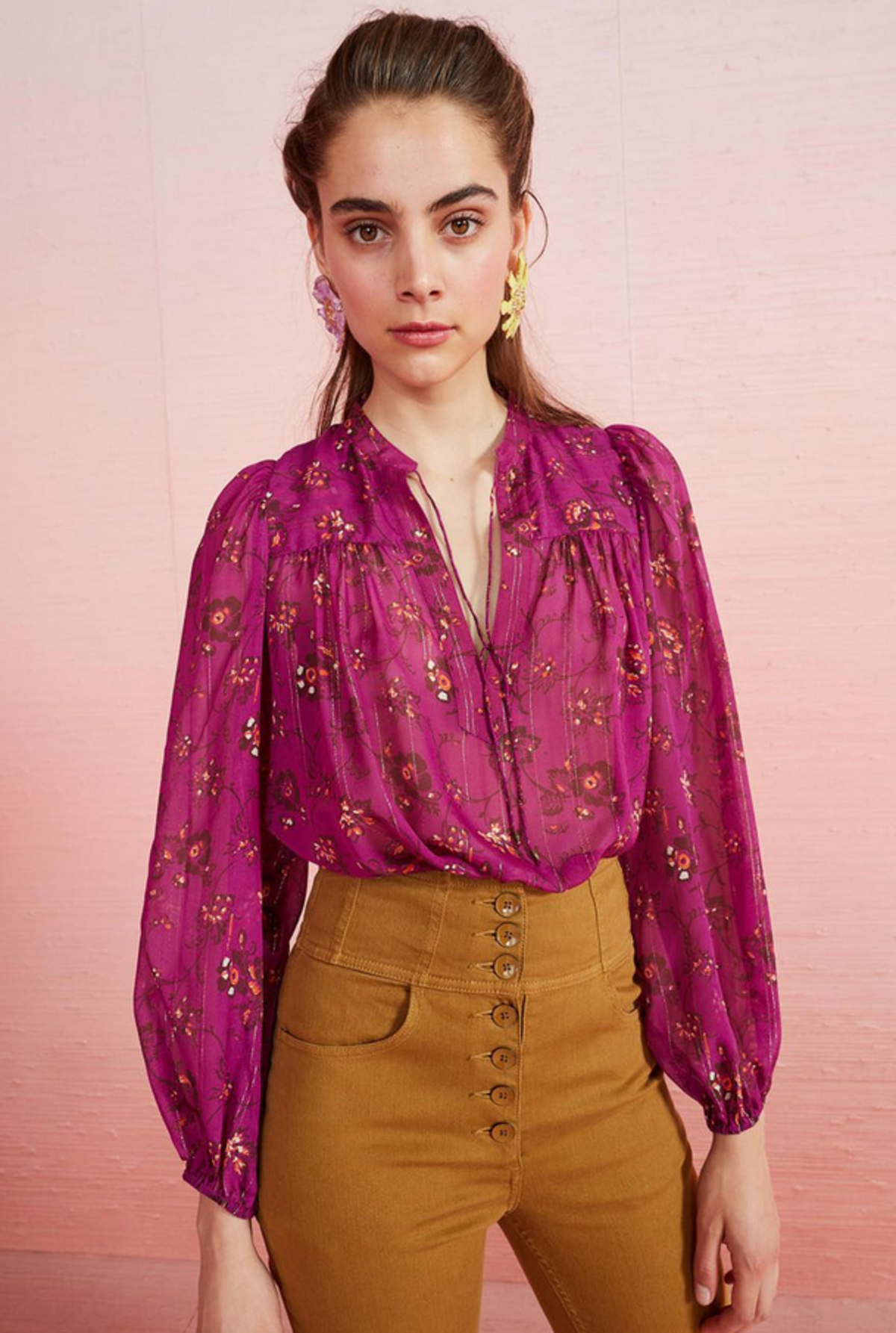 Ulla Johnson Pink Blouse