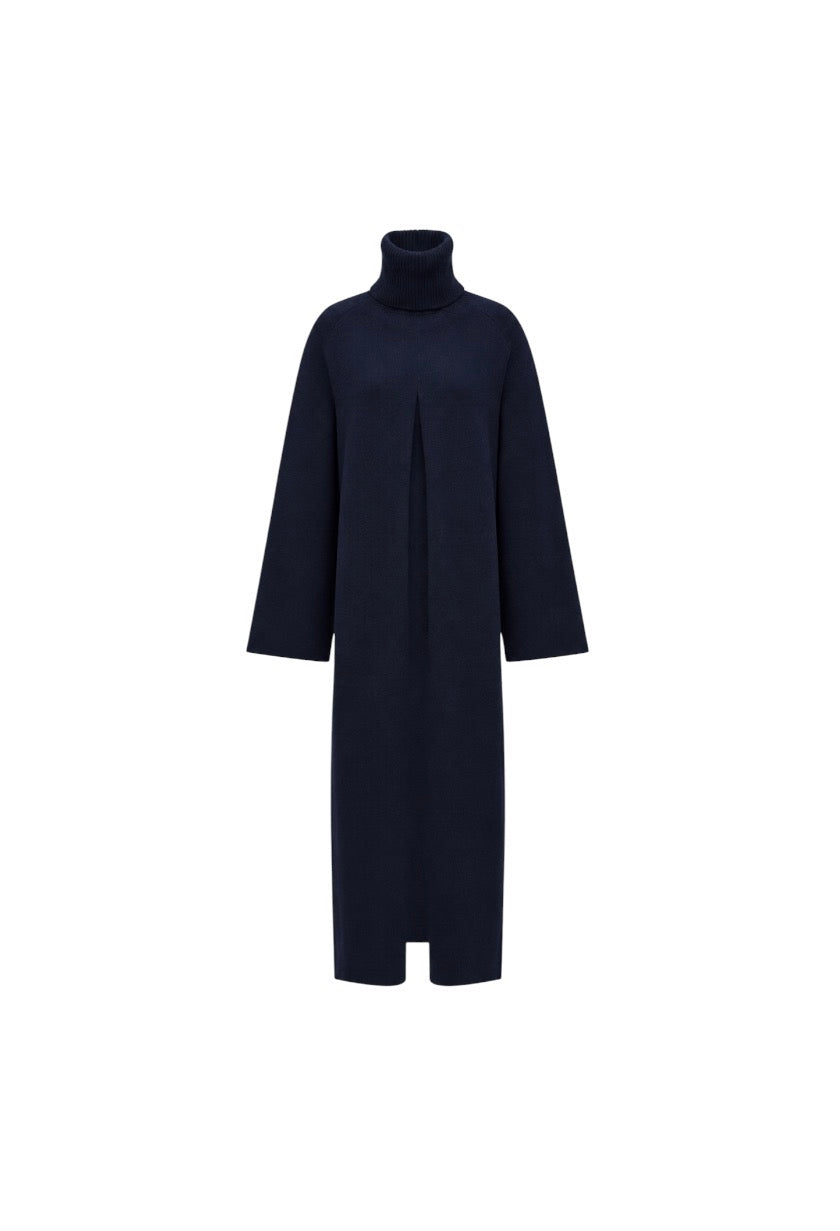 Joseph Navy Vivienne Long Slit Front Jumper