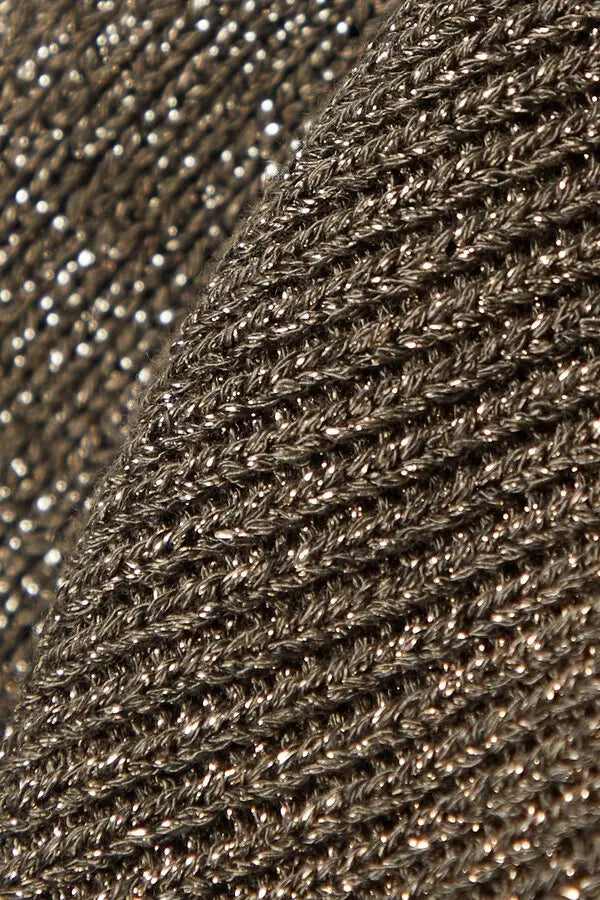 Staud Gold Lurex trousers
