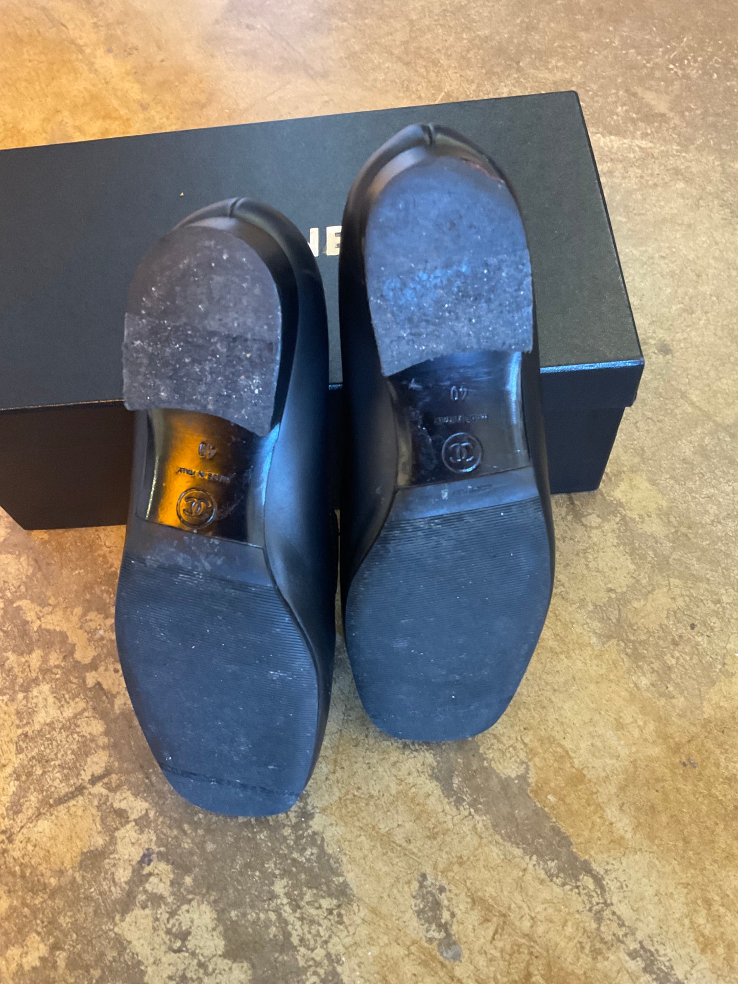 Chanel Black Loafers