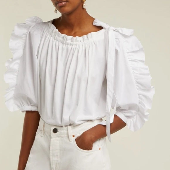 See by Chloe Frill Sleeve Top