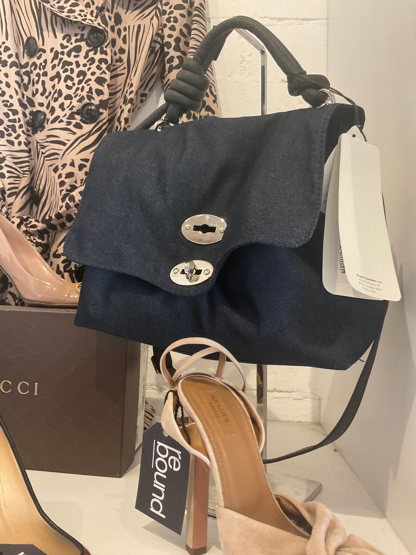 Zanellato Dark Denim Postino Bag - nwt