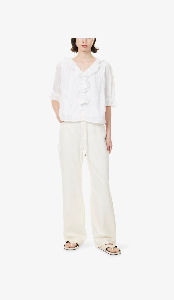 Rails Ivory Normandie Drawstring Jeans