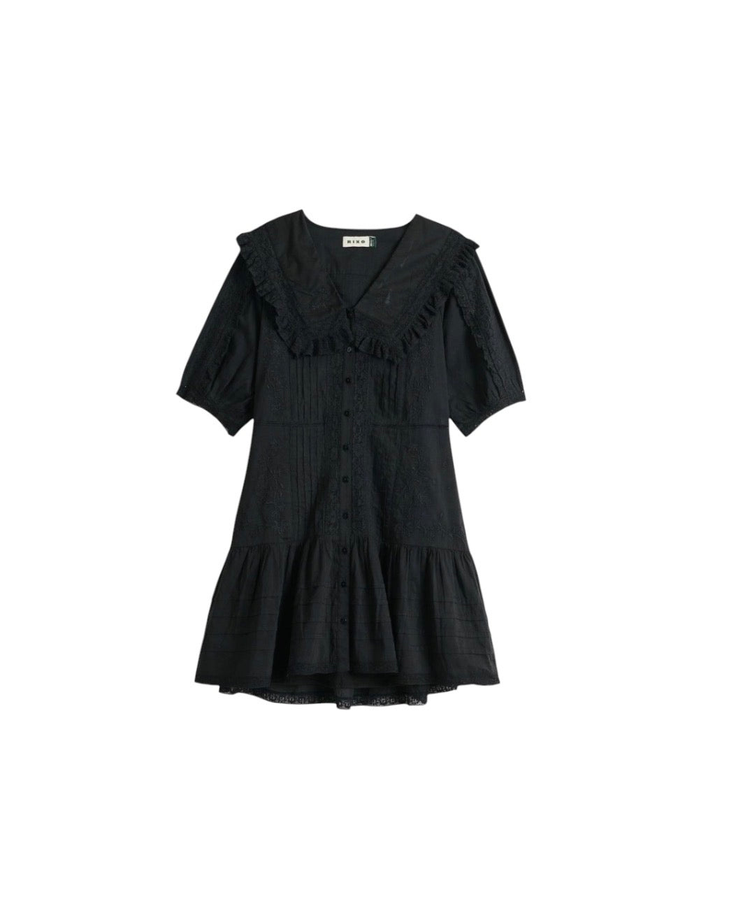 Rixo Cotton Black Dress