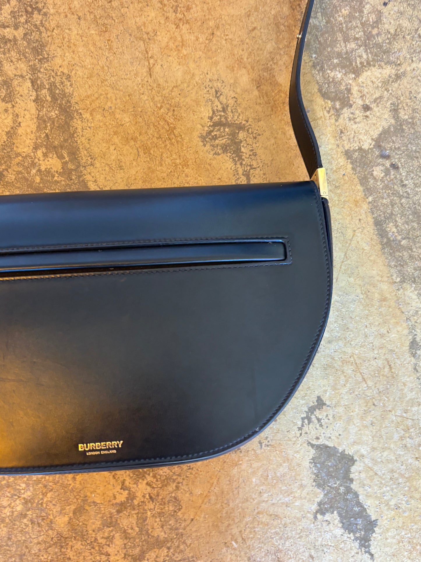 Burberry Olympia Black Leather Bag
