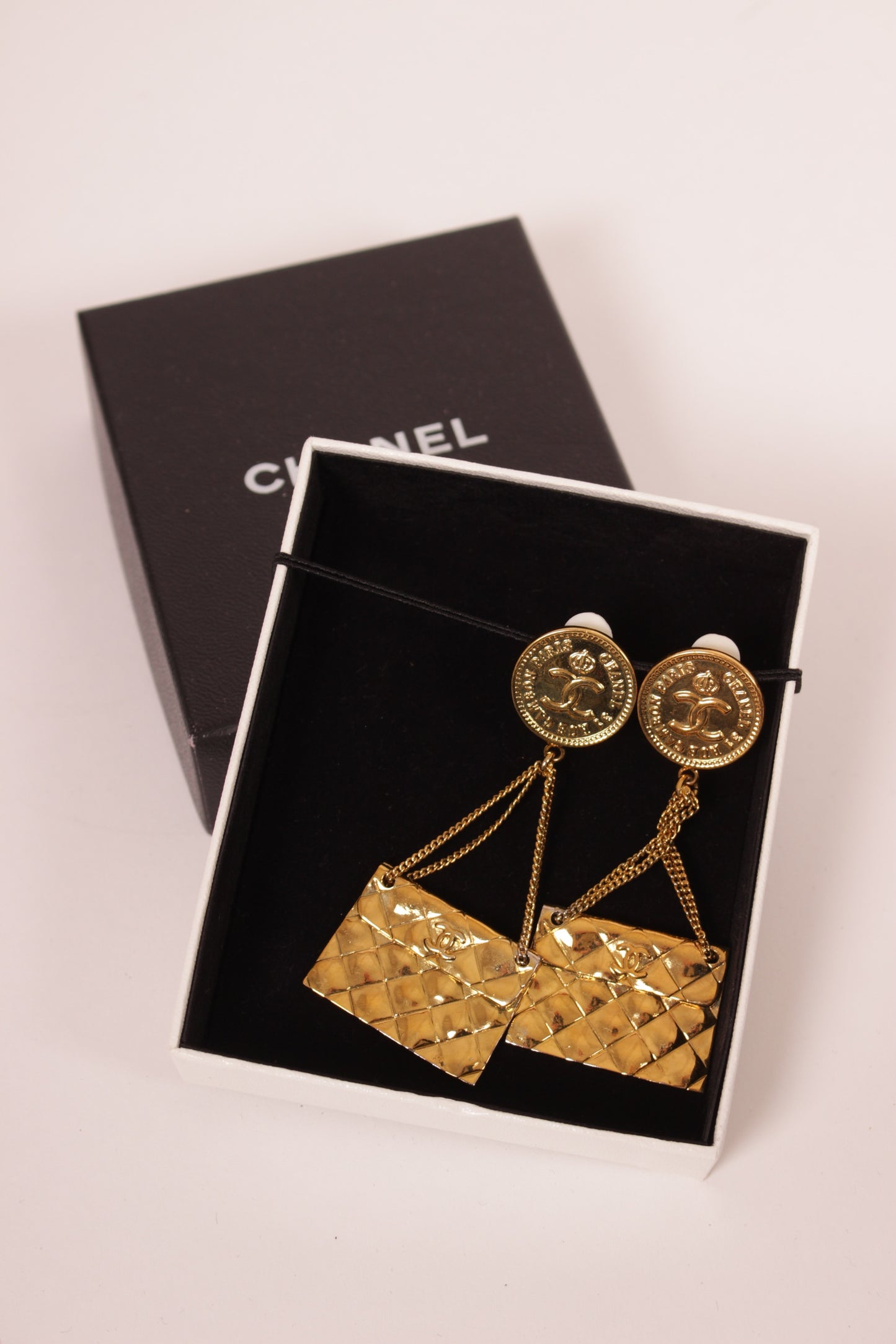 Chanel Rare Vintage Handbag Earrings