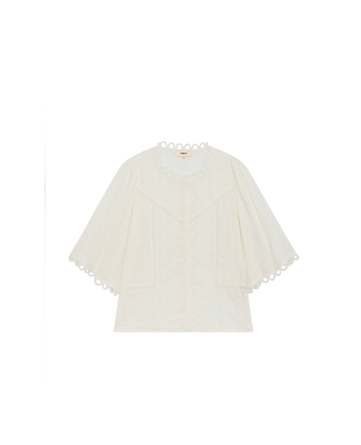 Suncoo White Cotton Blouse