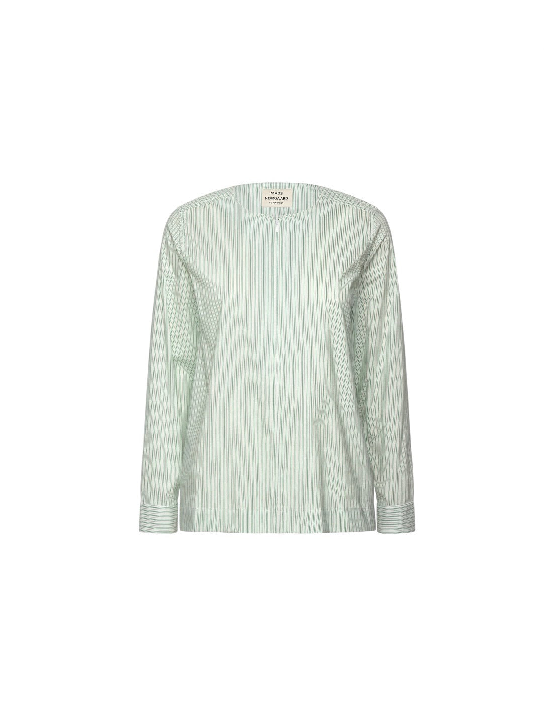 Mads Norgaard Green Striped Top