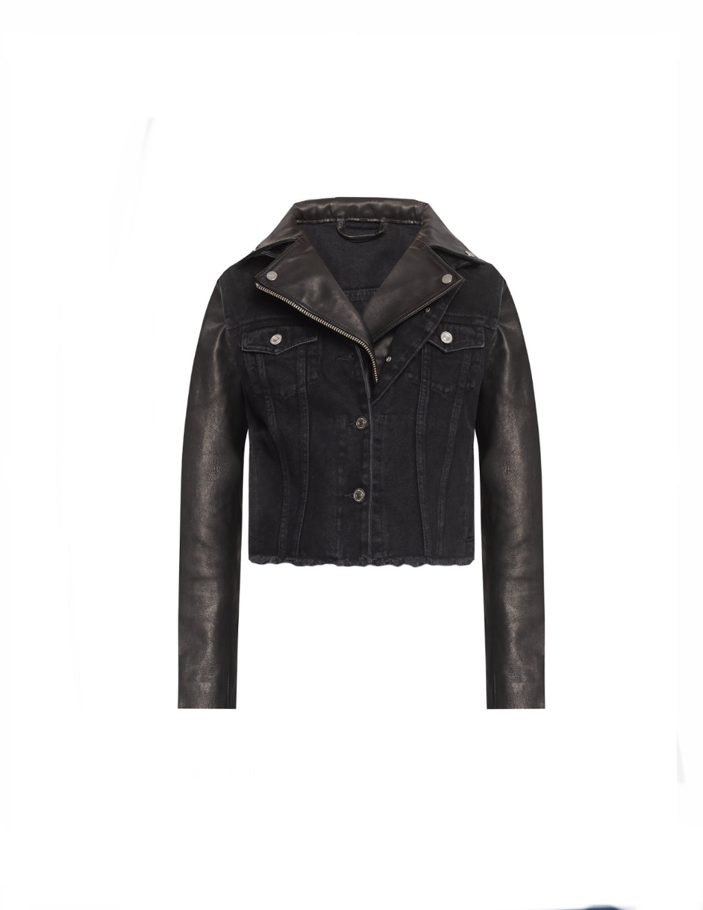 All Saints Zayn Denim/Leather Jacket