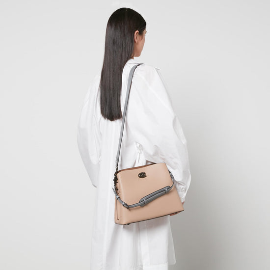 Coach Beige Leather Willow Bag