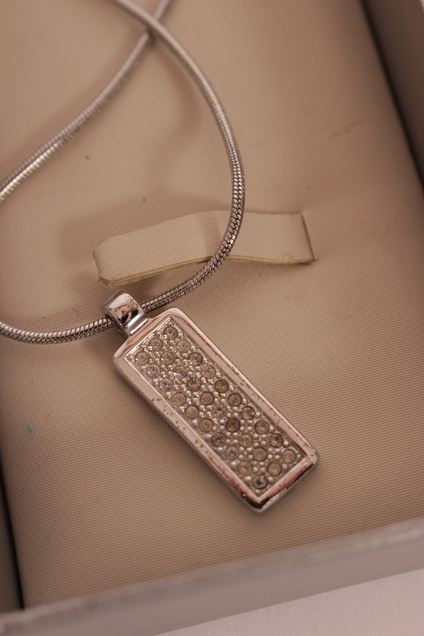 Dior Galliano era Reversible Silver Necklace