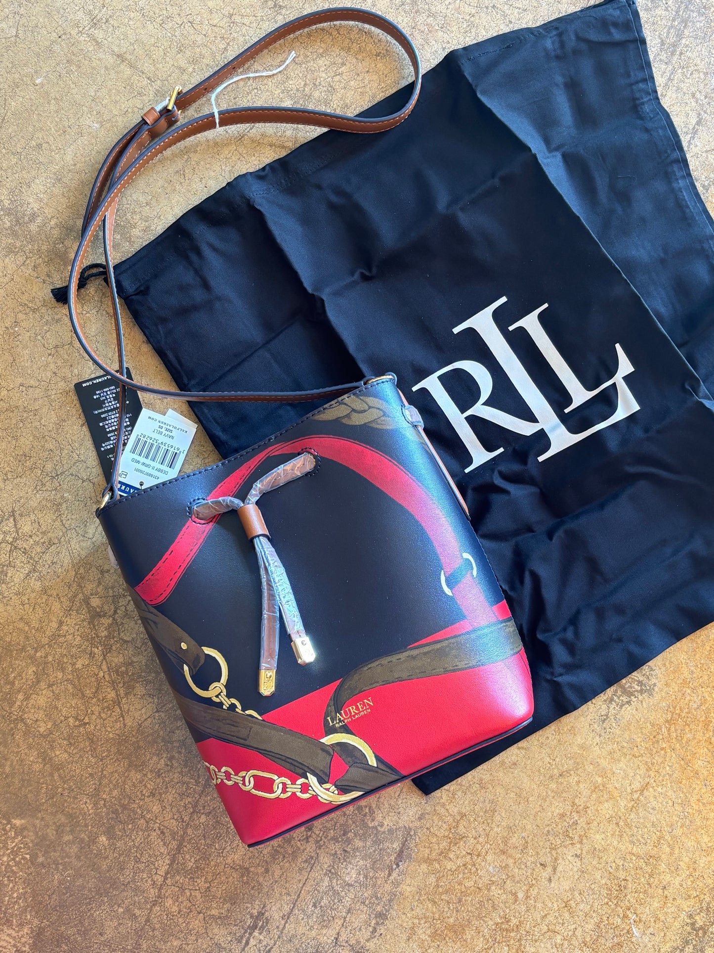 Ralph Lauren Leather Bucket Bag - NWT