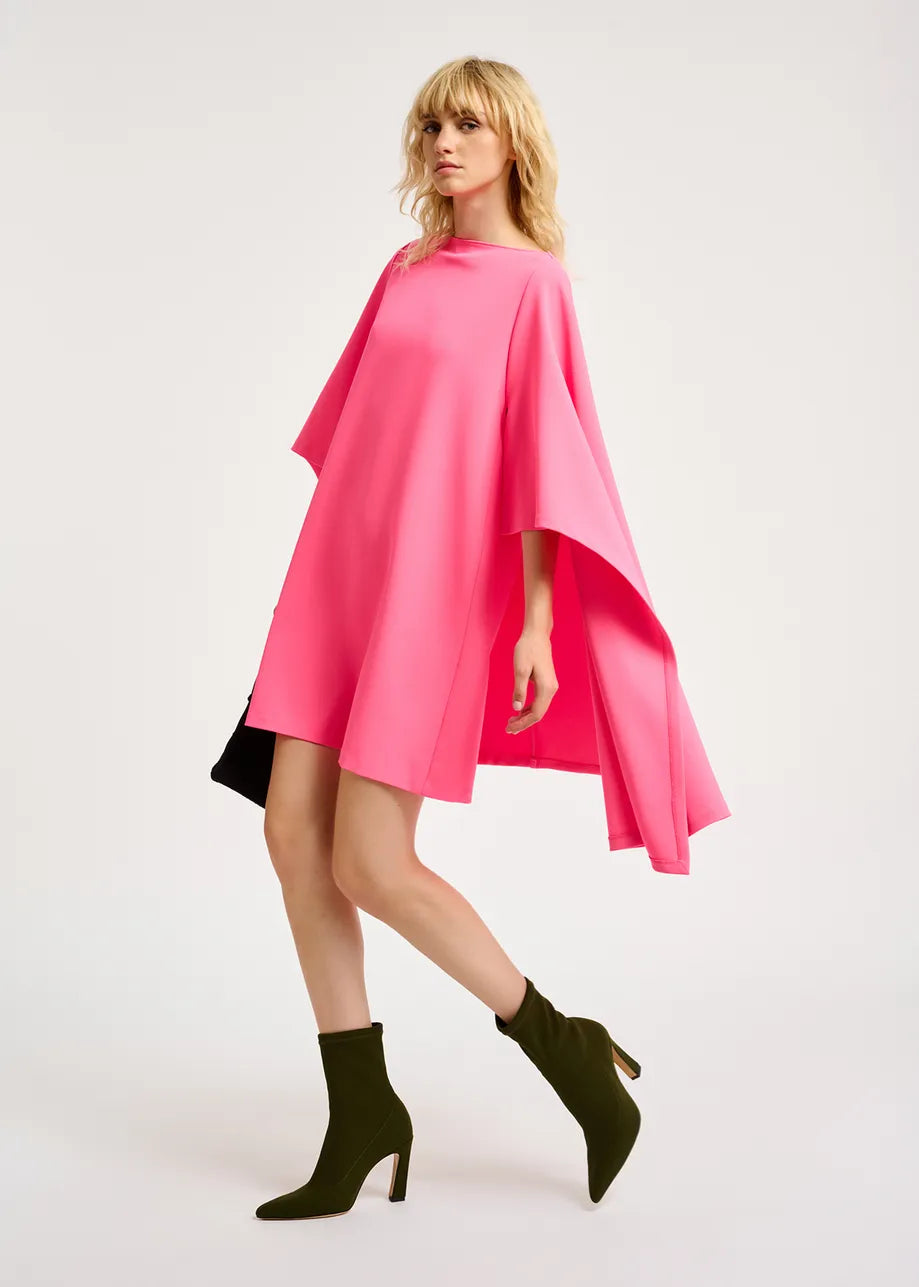 Essentiel Antwerp Pink Cape Dress