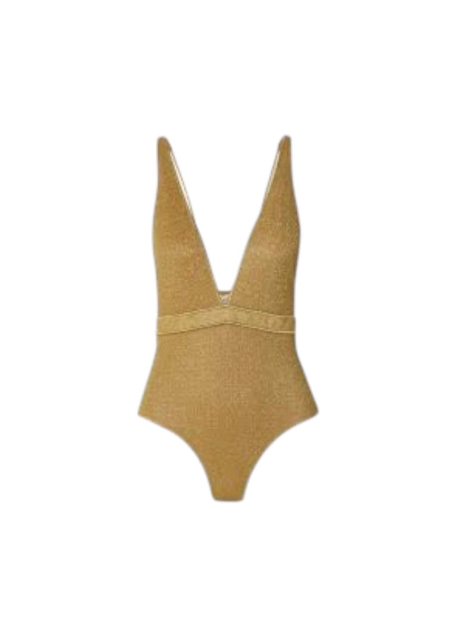 Osree Gold Lurex Swimsuit