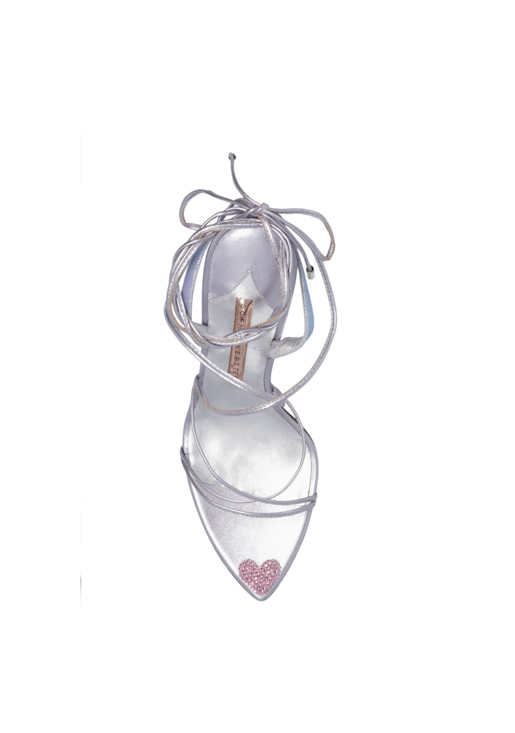 Sophia Webster Silver Heart Heels