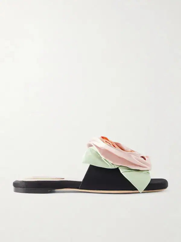 Simone Rocha Satin Rosette Slides