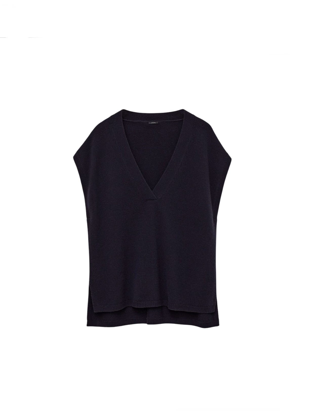 Joseph Navy Cashmere Oversized Vest Sweater