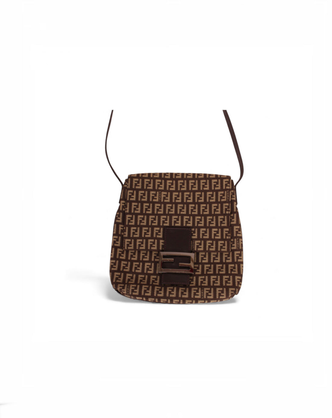 Fendi Zuchinno Brown Crossbody