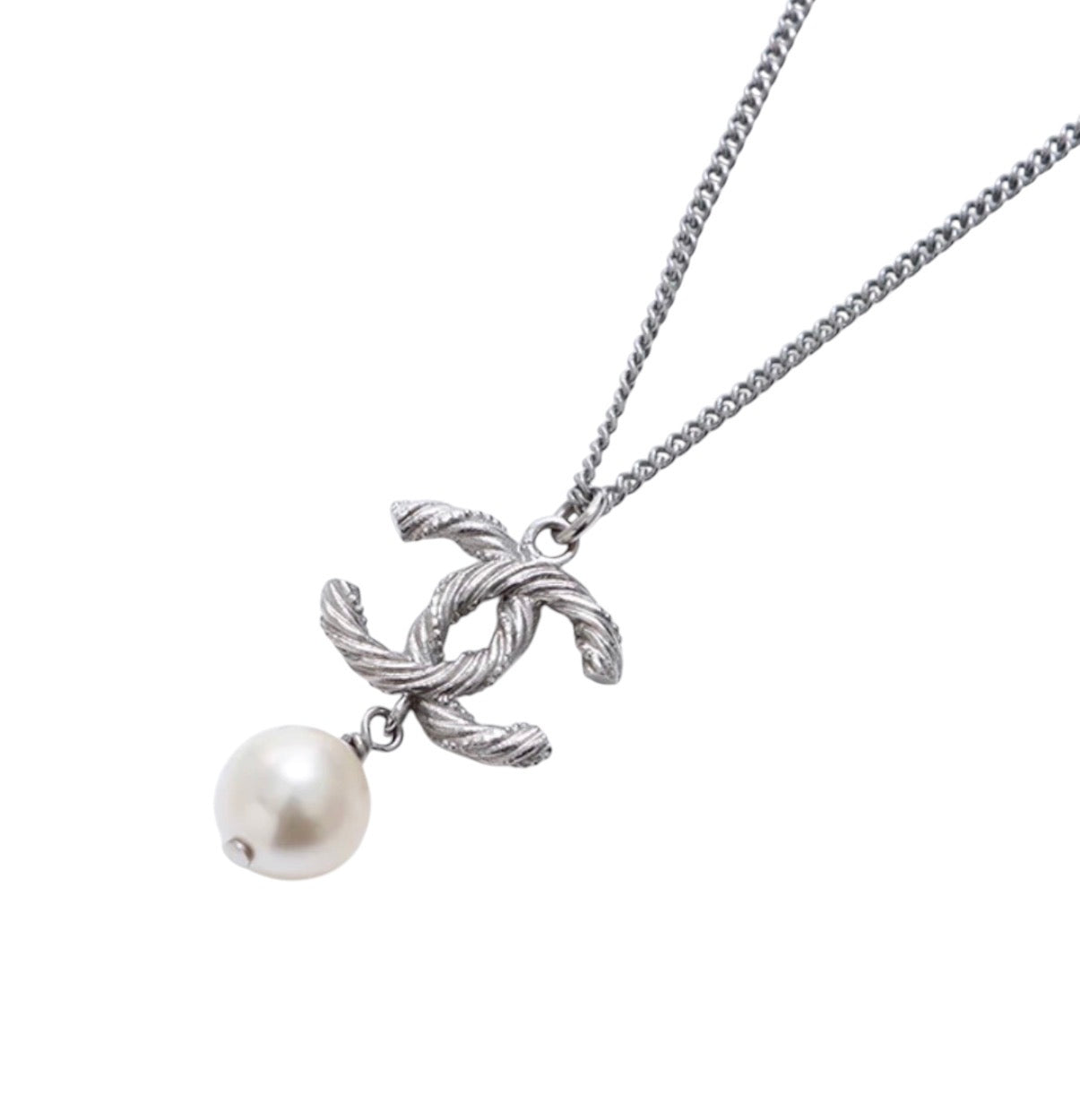 Chanel Pearl Logo Pendant