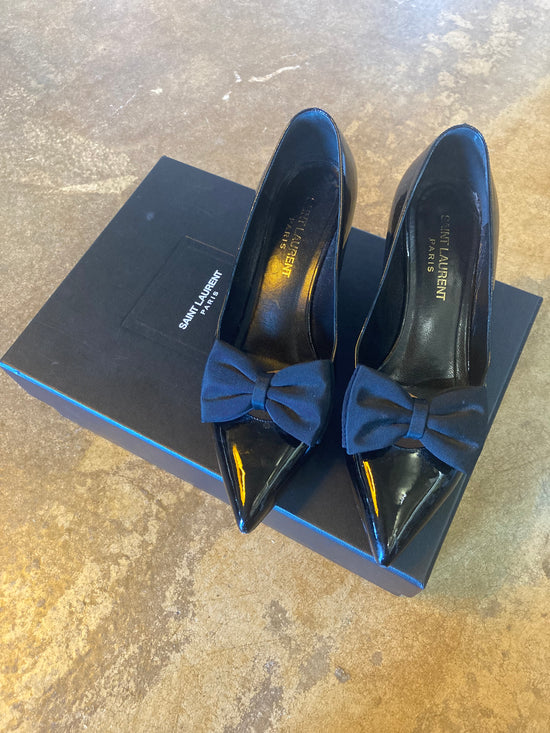 Saint Laurent Patent Bow Shoes