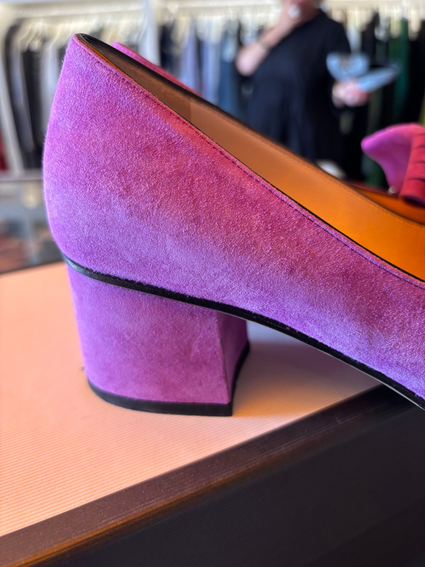 Gucci Lilac Suede Loafers