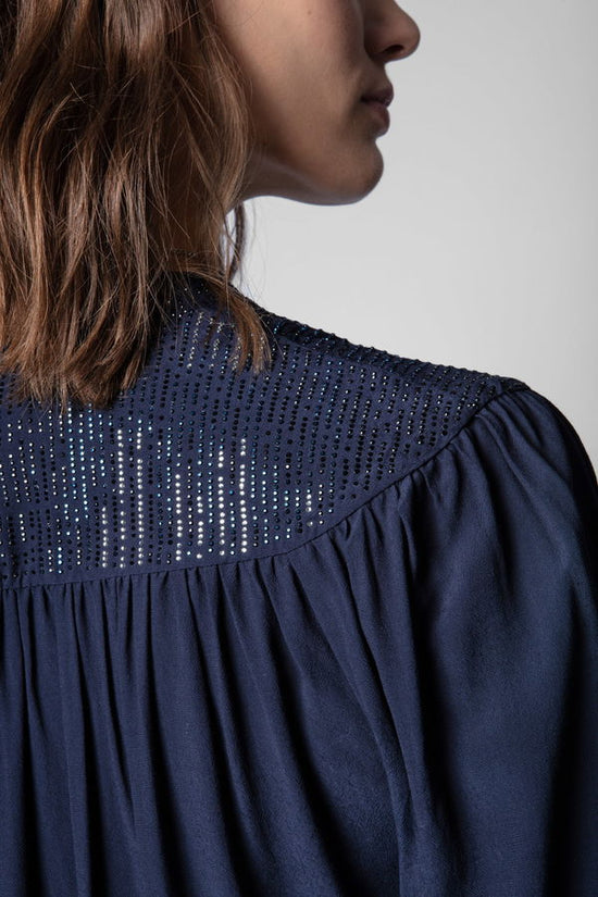 Zadig and Voltaire Tori Rhinestone Blouse