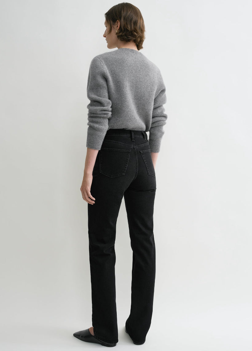 Toteme Classic Cut Black Denim Jeans - current season