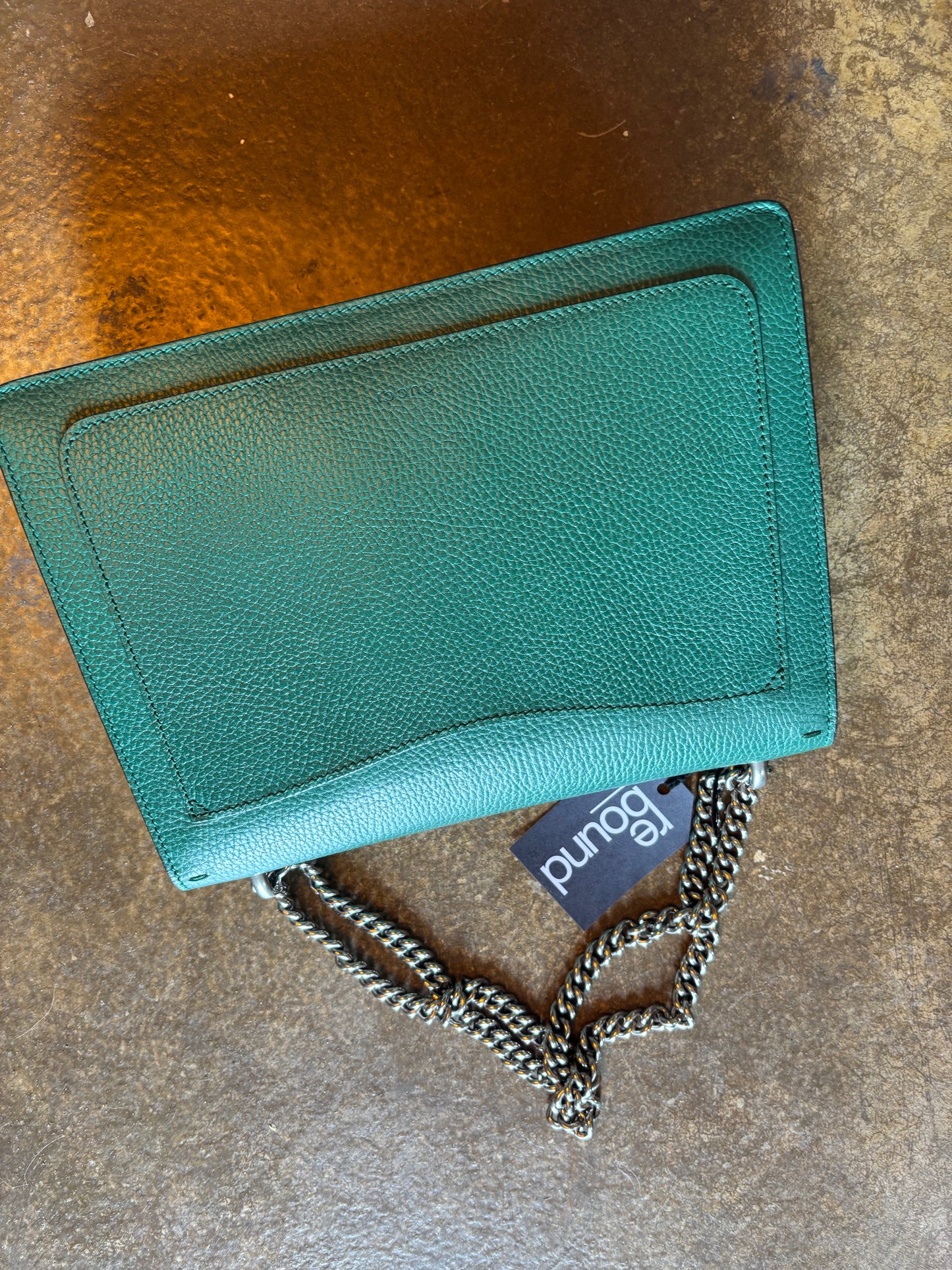 Gucci Emerald Leather Dionysus Bag