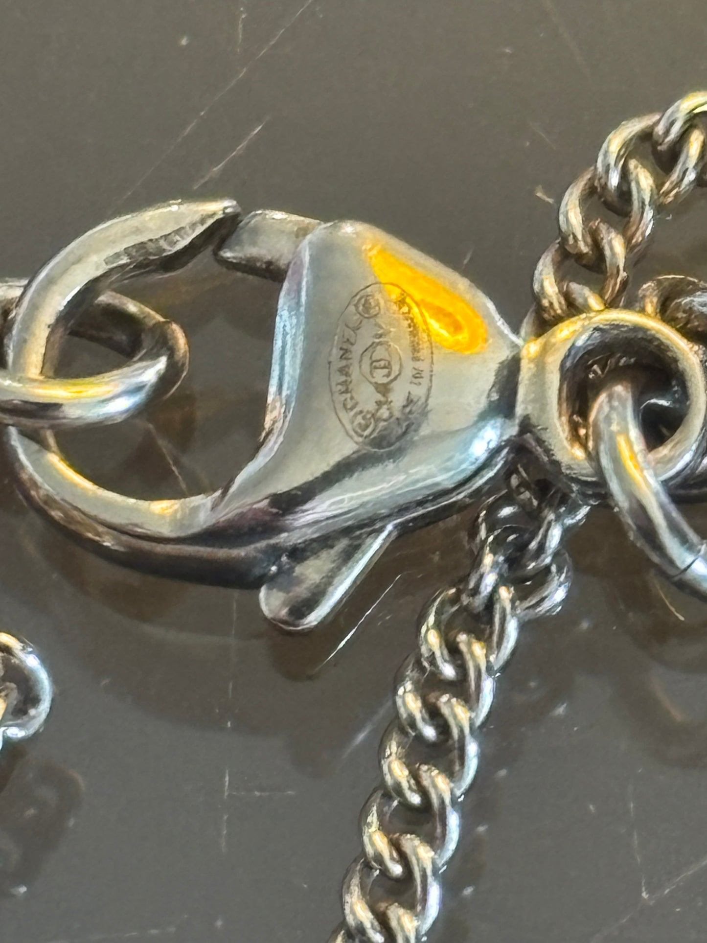 Chanel Pearl Logo Pendant