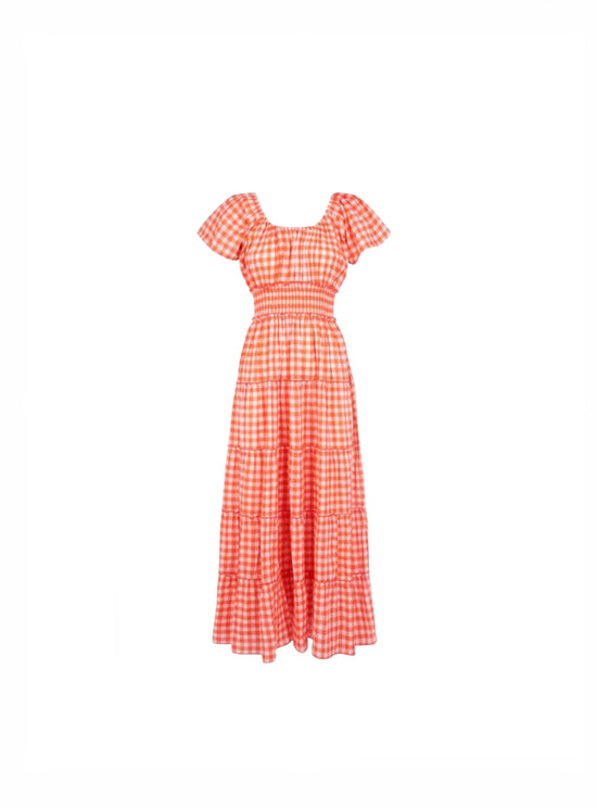 Pink City Prints Gingham Dress