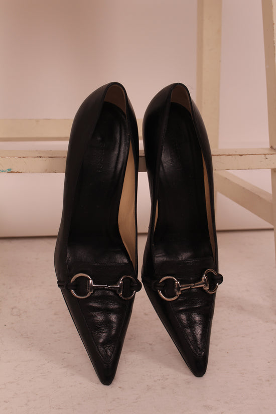Vintage Gucci Black Kitten Heels