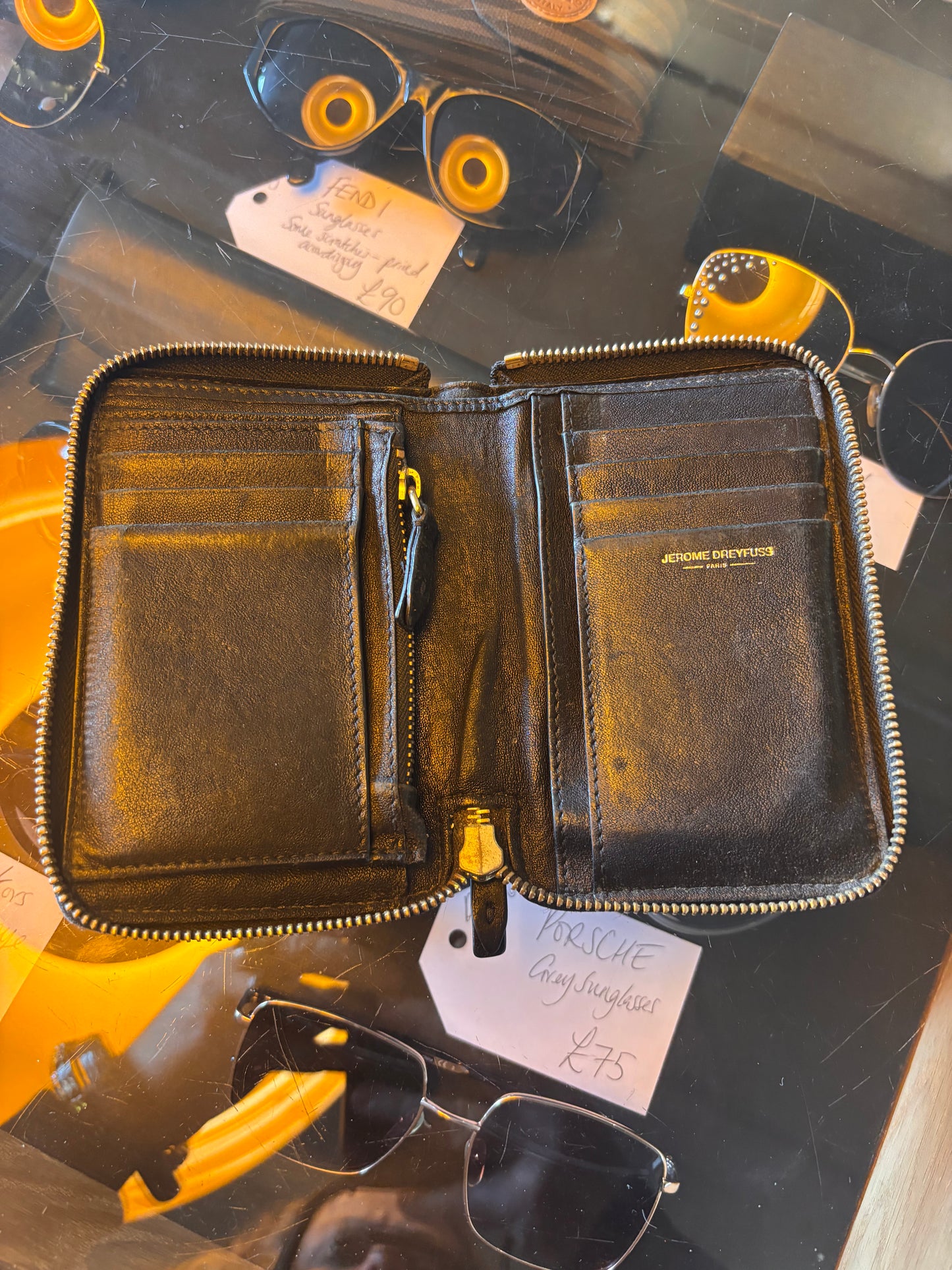Jerome Dreyfuss Black Leather Wallet