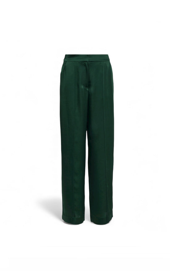 Simkhai Green Satin Trousers