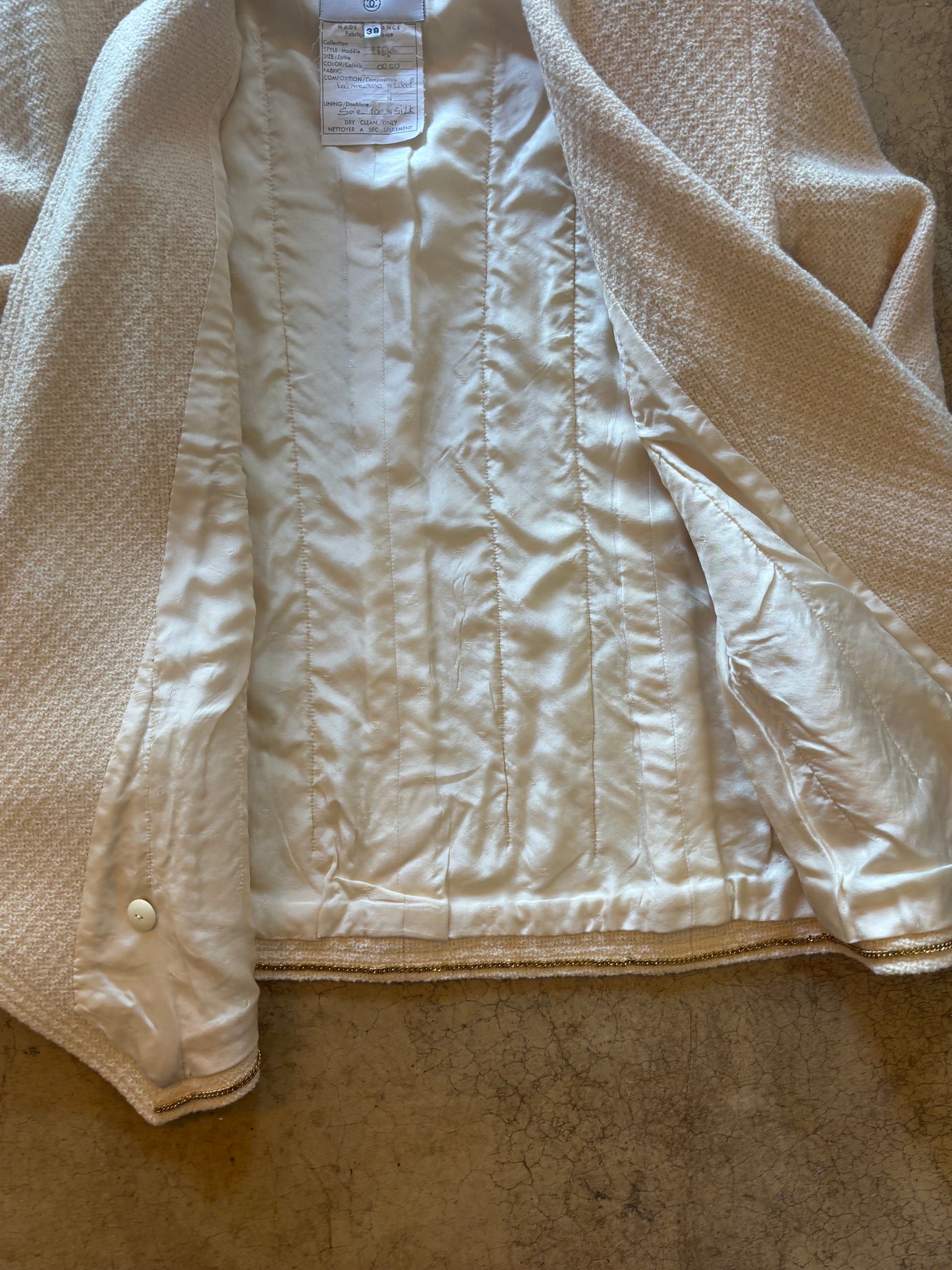 Vintage Chanel Cream Blazer
