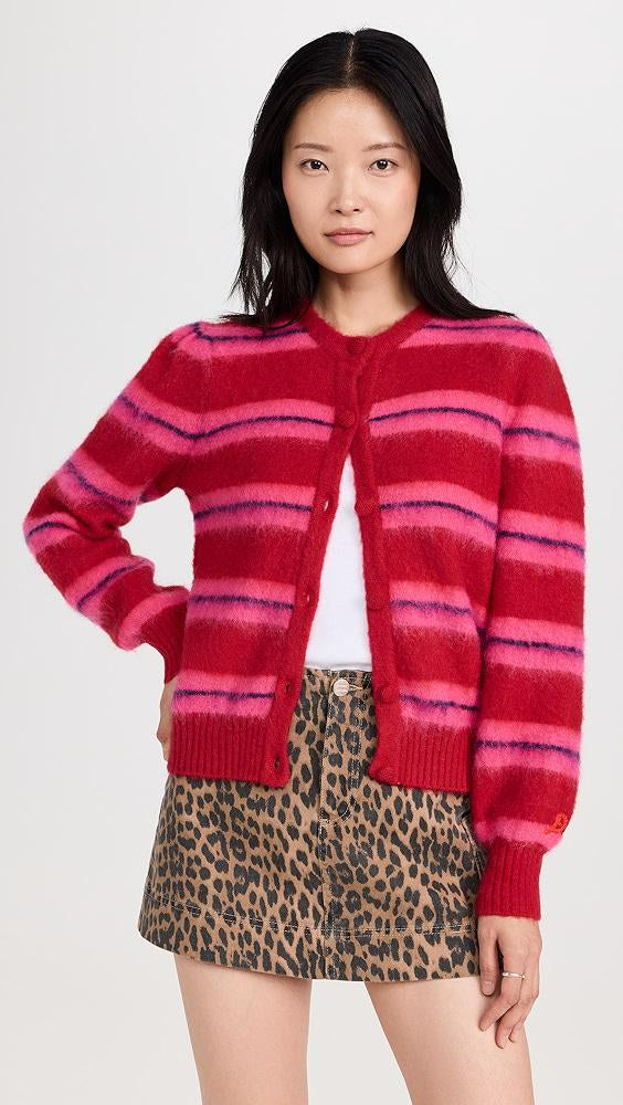 Damson Madder CeCe Striped Cardigan